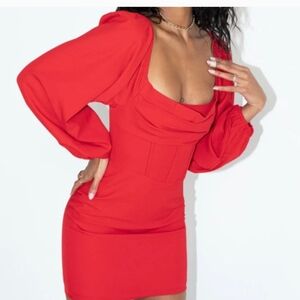Princess Polly Vibrant Red Mini Dress